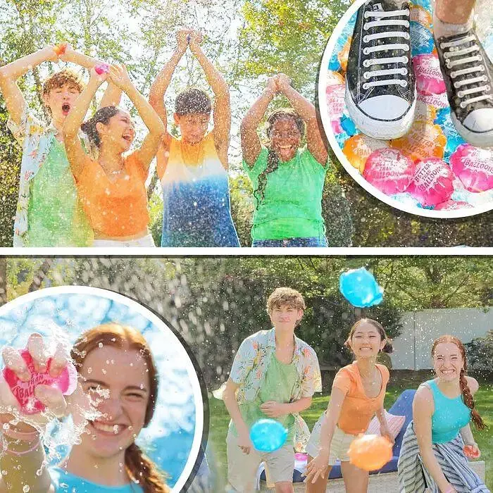 Капсули водяні Hasbro Nerf Better Than Balloons 228 шт водяні кулі для літніх ігор (SKU-315) - фото 5