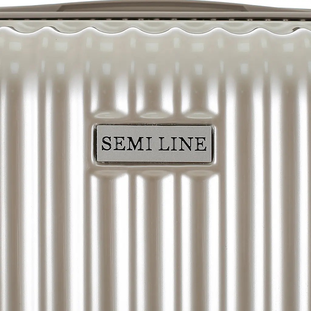 Валіза Semi Line 28 дюймів T5954-3, ABS, 4 спарені колеса, золотий - фото 7