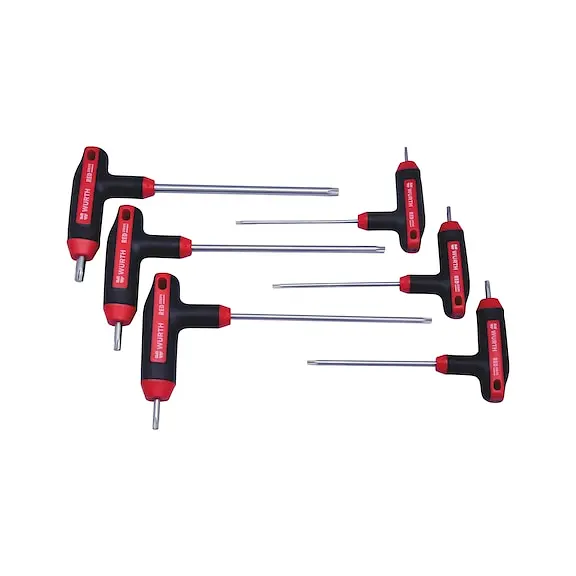 Набір викруток Wurth Red Stripe з Т-подібною рукояткою TORX 6шт(5751913063)