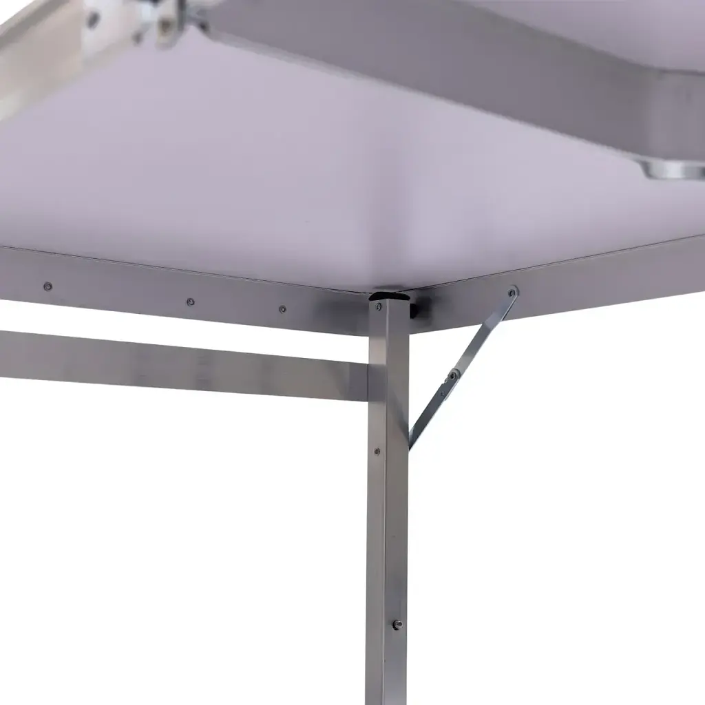 Набор мебели для пикника Lugi JY-12061W усиленный стол и 4 стула 120х70х75/65/55 см белый - фото 7