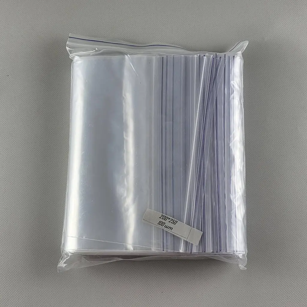 Пакети Zip-Lock прозорі 20x25 см, 100 шт, 50 мкм, поліетиленові пакети із застібкою - фото 3