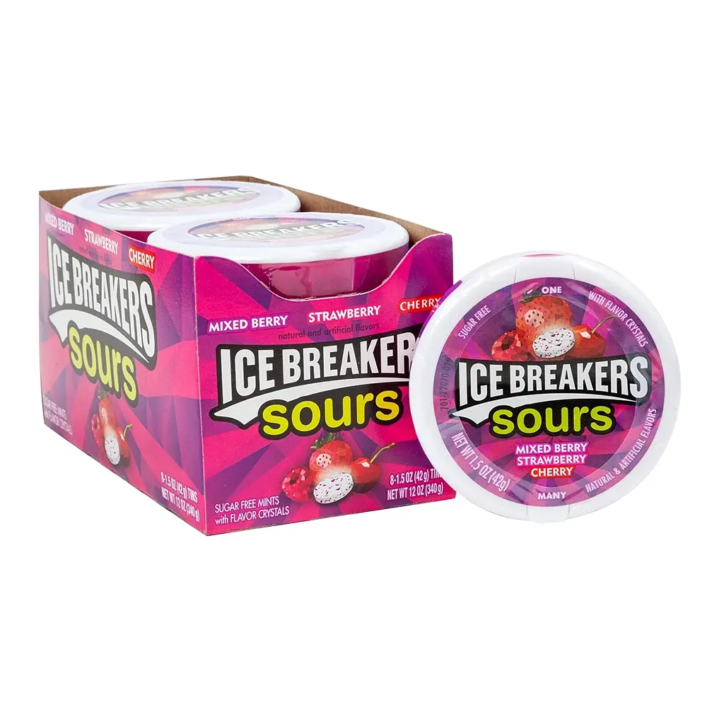 Льодяники драже Ice Breakers Sour Berry - фото 5