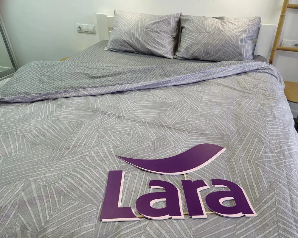 Постільна білизна LARA сатин d13229е євро - фото 5