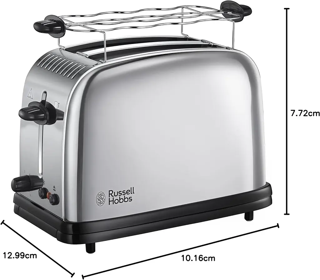 Тостер Chester 1670Вт, подогрев, металл. Russell Hobbs kuh0014894 - фото 4