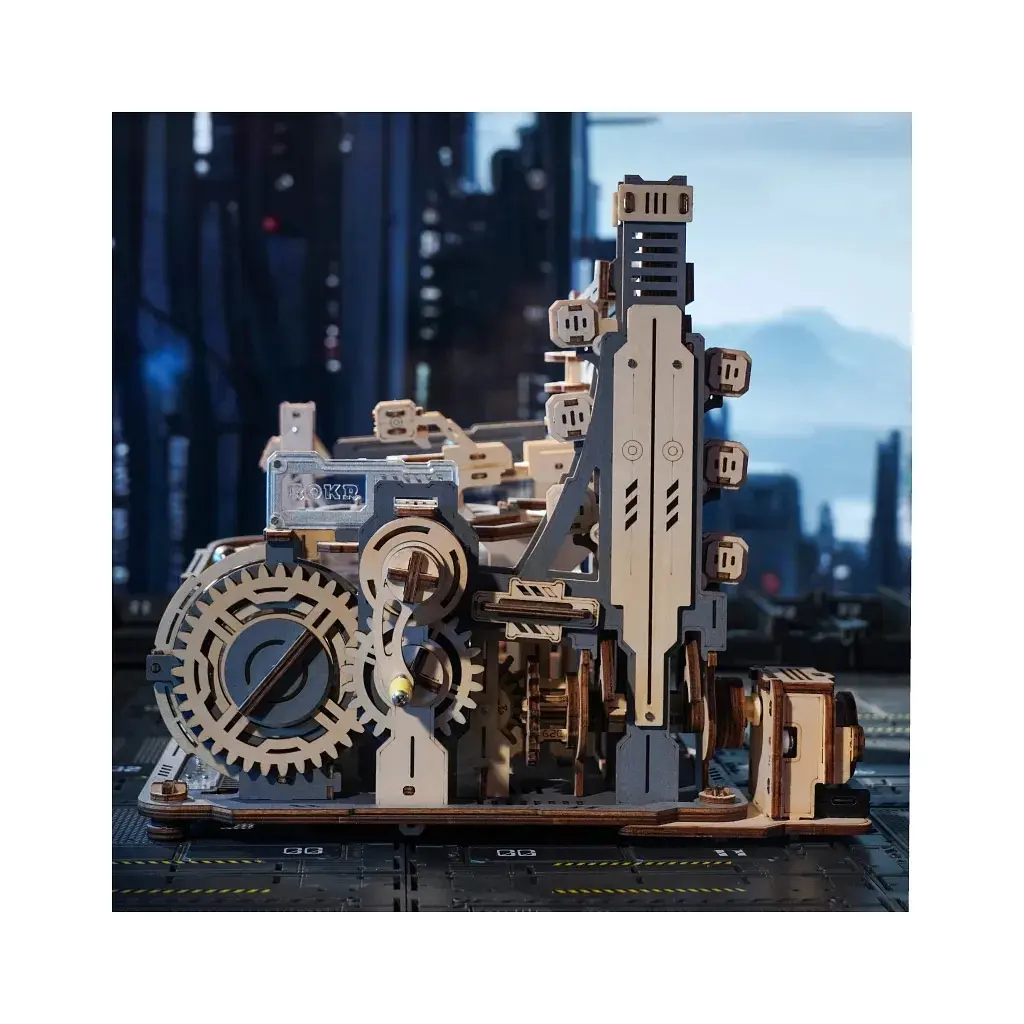 Конструктор Robotime Rokr дерев'яний 3D Мармуровий космодром (LGC01) - фото 11