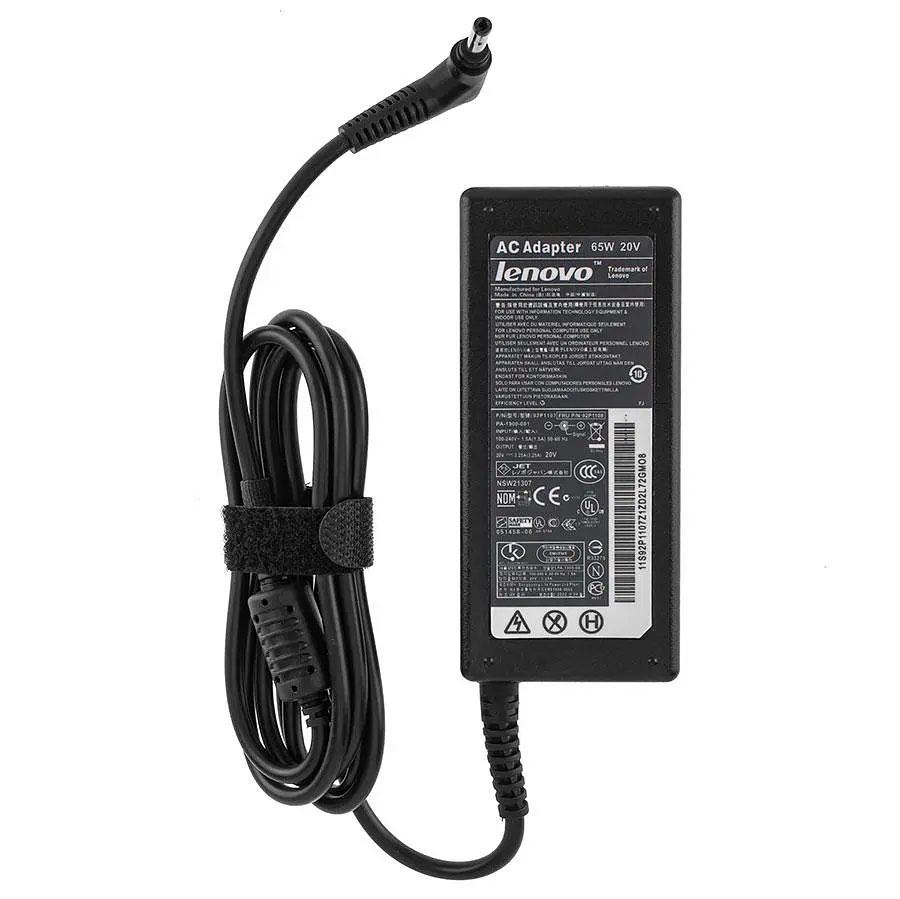 Блок живлення для ноутбука LENOVO 20V 3.25A 65W 4.0x1.7мм L-подібний роз'єм чорний RECTANGULAR - фото 2
