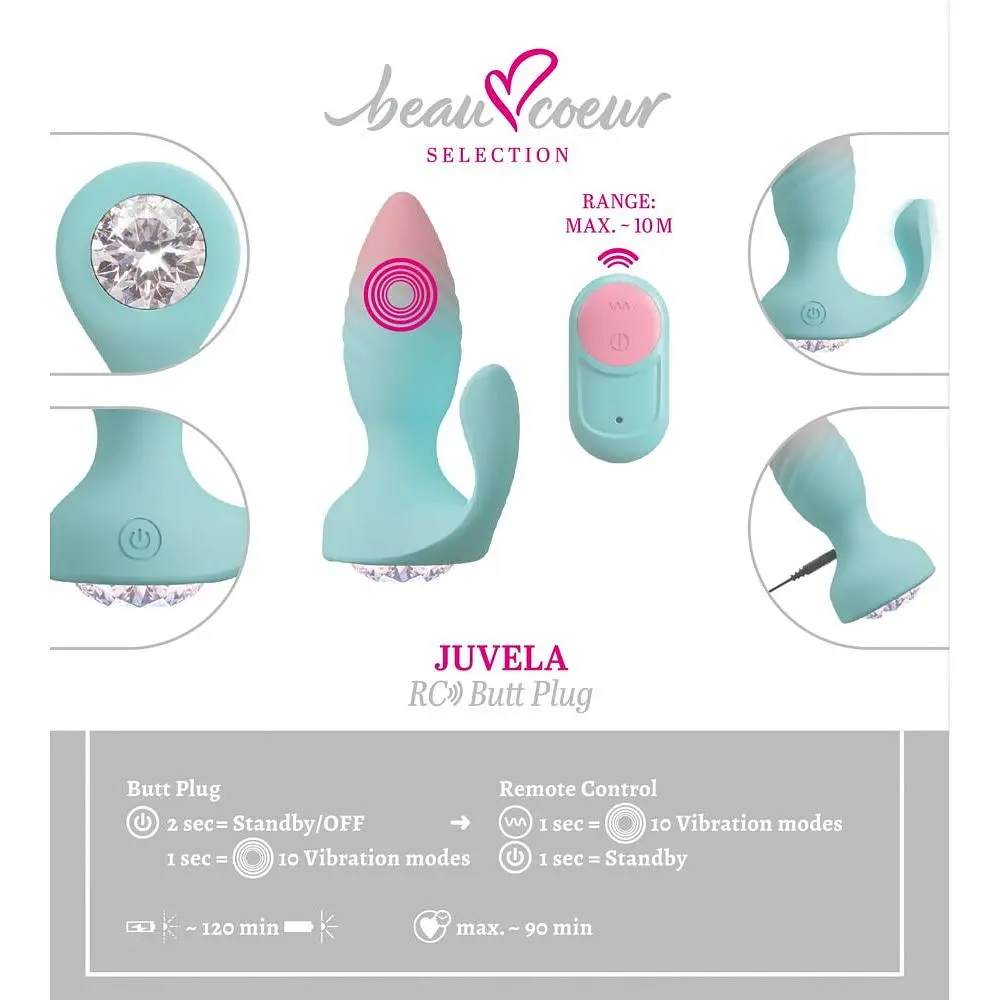 Анальний стимулятор Beau coeur Juvela RC Butt Plug - фото 13