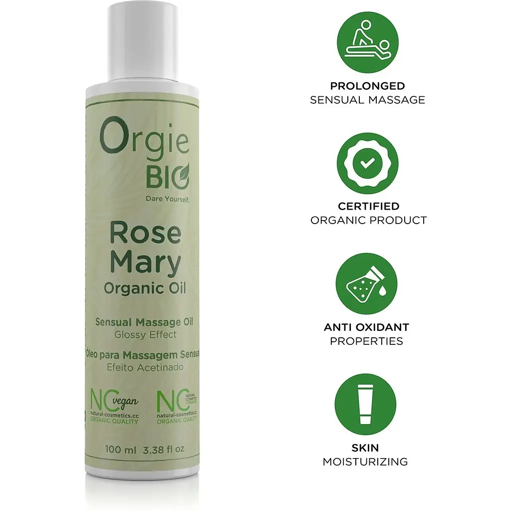 Масажна олія Orgie - Bio Rosemary Organic Oil (100 мл) - фото 3