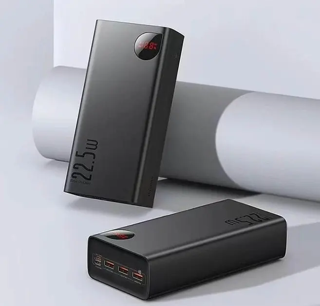 АКБ внешний - Умб Baseus Adaman Digital Display 400000 mAh 22.5 W Black (PPAD020001) - фото 5