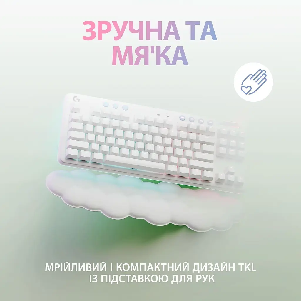 Клавіатура Logitech G715 TKL Wireless RGB GX Tactile Off-White (920-010465) - фото 2