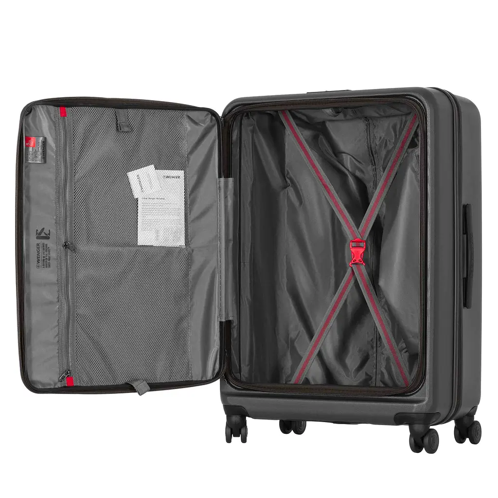 Wenger Валіза Wenger Skyon Hardside Large, велика, полікарбонат, TSA, 4 колеса, розширення, сірий - фото 9