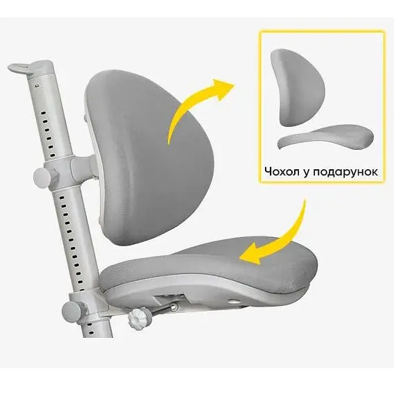 Дитяче крісло Mealux Ortoback Grey (Y-508 G) - фото 6