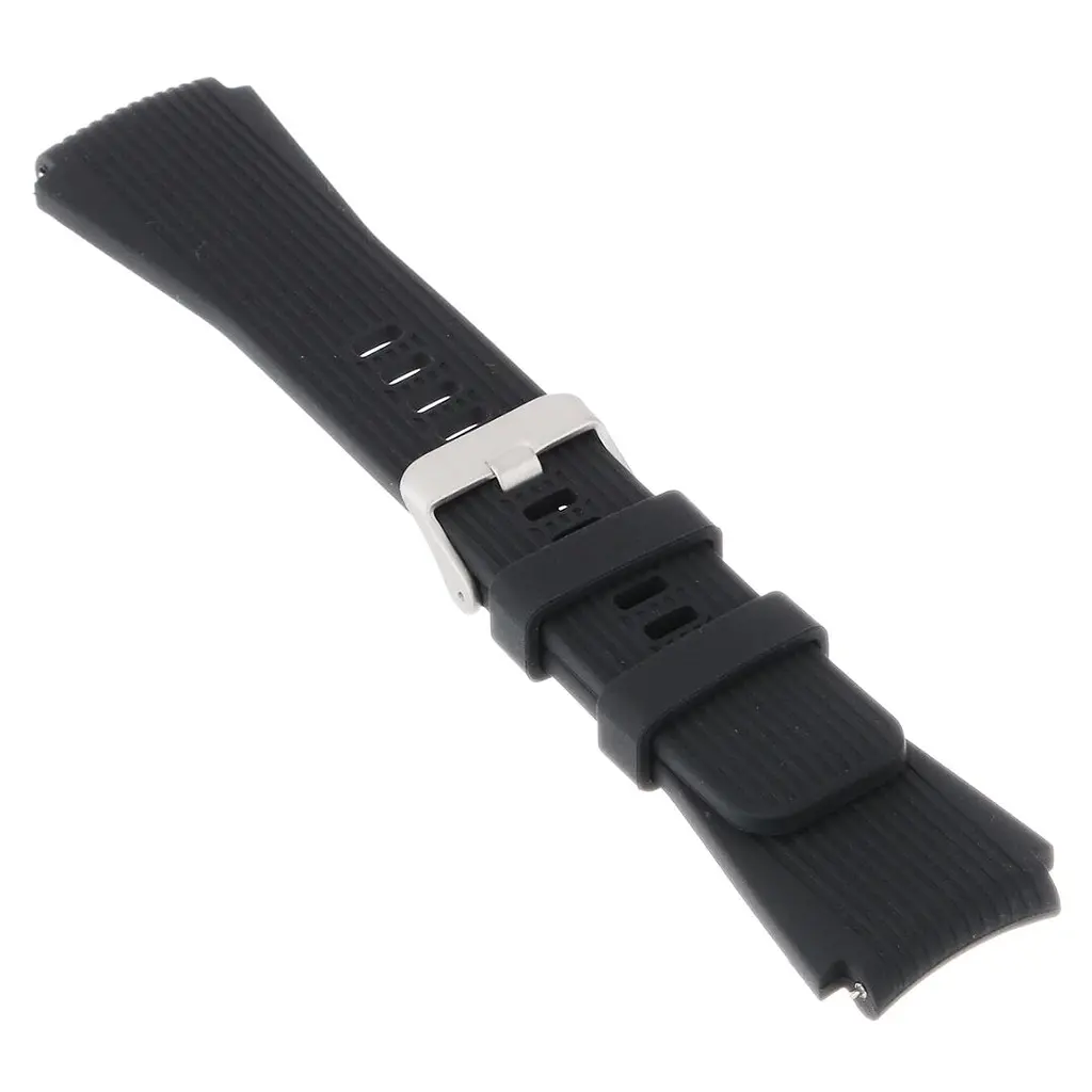 Браслет чорний L 22мм до годинника Samsung Galaxy Watch 3 45mm (WB245739) - фото 2