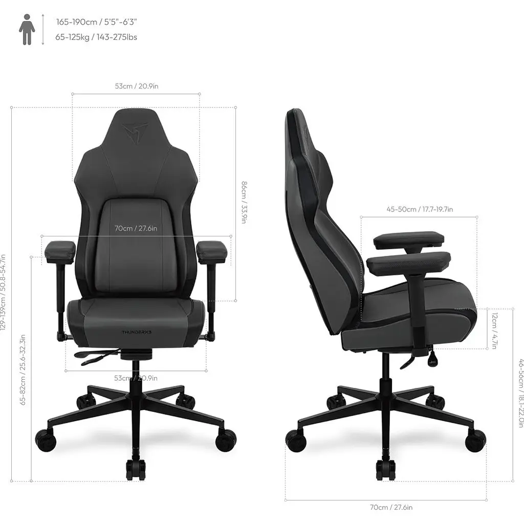 Геймерское кресло TX3 Core Smart Modern Black (TEGC-2071101.11) [145370] - фото 8