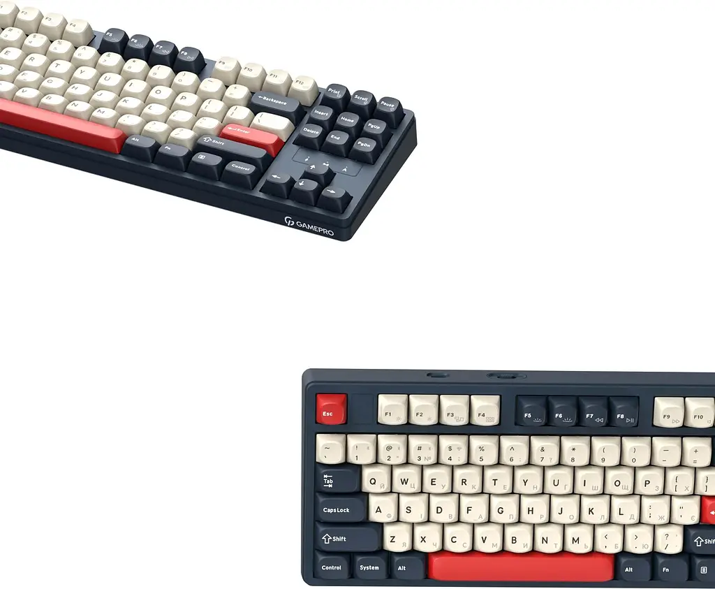 Клавіатура бездротова GamePro Asgard Ragnar Keychron Super Red Switch Blue (MK285BL) - фото 4