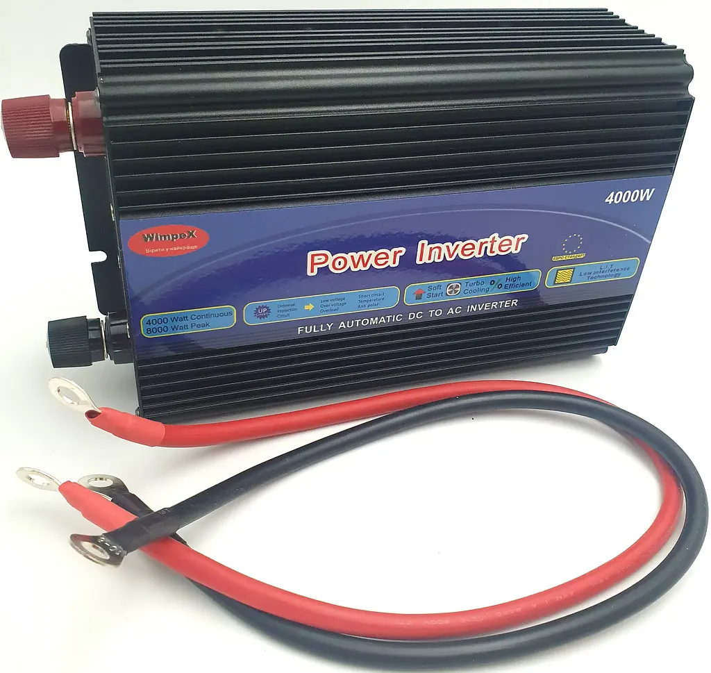 Автоінвертор 12 V-220 V 4000 W перетворювач напруги WimpeX 12 V-220 V 4000 Вт - фото 3