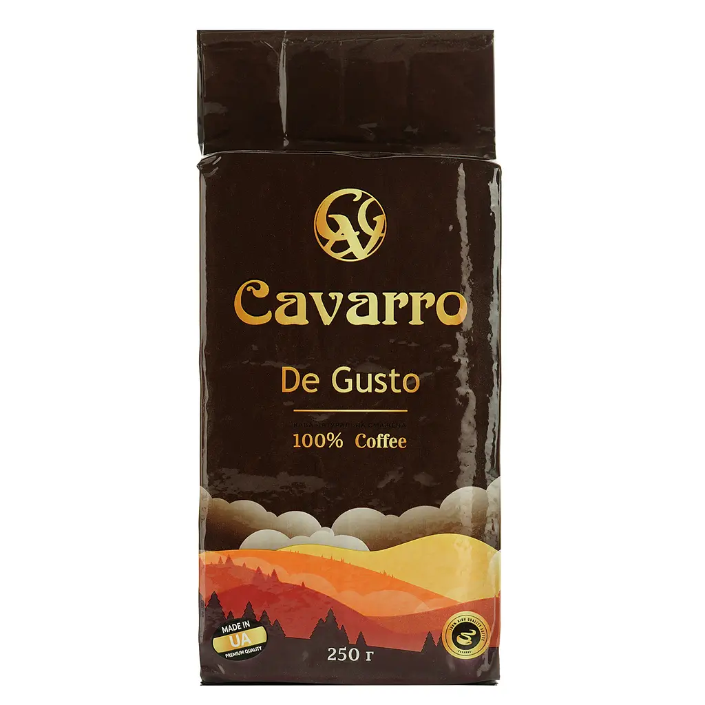 Кофе жареный фирменный Cavarro De Gusto 250 г - фото 2