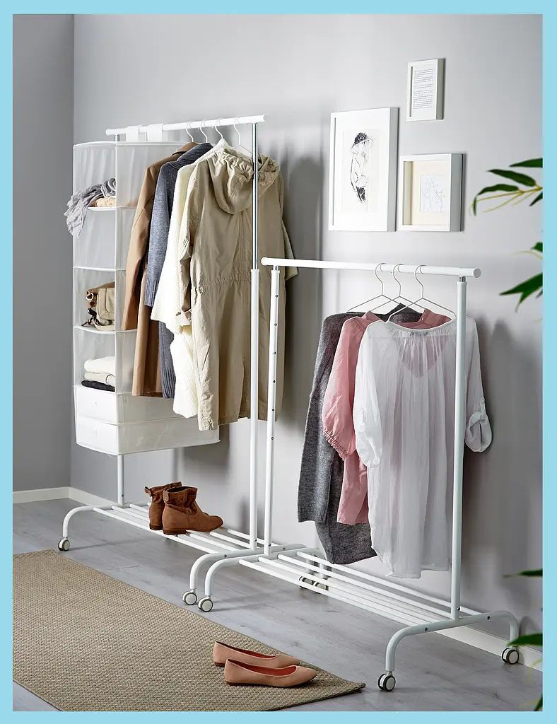Вішак для одягу IKEA Білий 111×51×126–175 см - фото 5