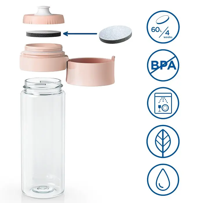 Фільтр-пляшка Brita Vital 600 мл абрикосова (1052264) - фото 4