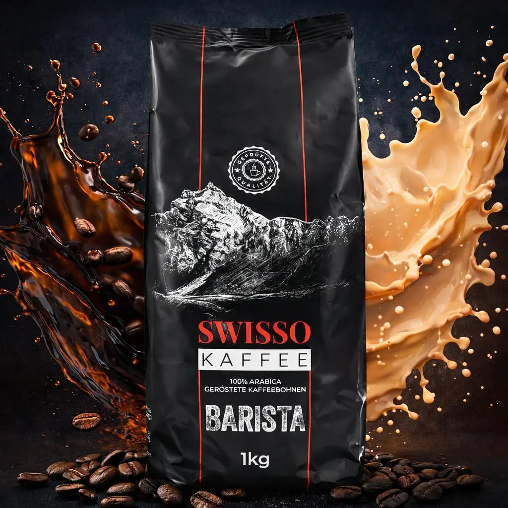 Кава в зернах Swisso Kaffee Barista 100% Arabica 1 кг натуральна зернова кава для кавомашини - фото 2