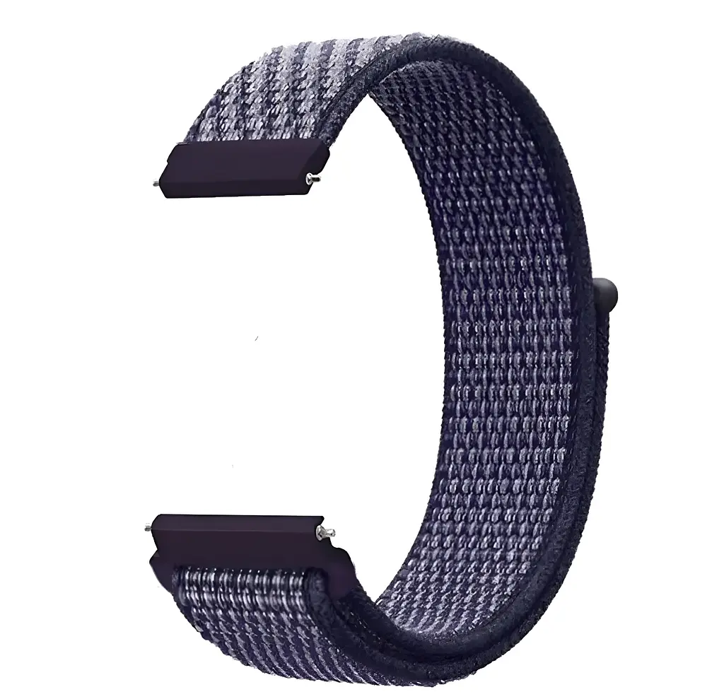 Ремінець нейлоновий на липучці для смарт-годинника BeWatch Samsung 22 мм Purple (1021361.2UW) - фото 2