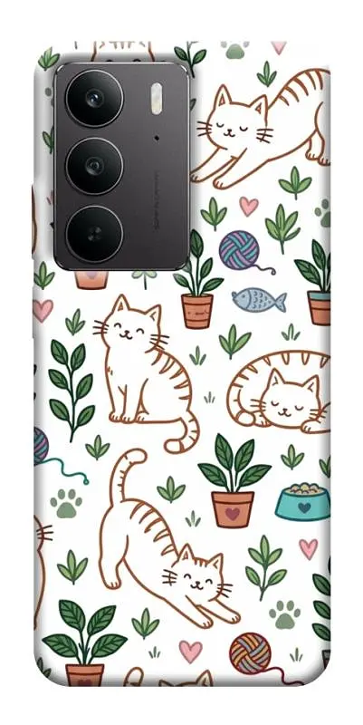 TPU чохол Demsky Cats pattern для Realme C75