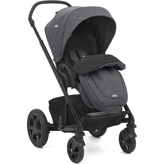 Коляска 2 в 1 Joie Chrome DLX Pavement серая - фото 4
