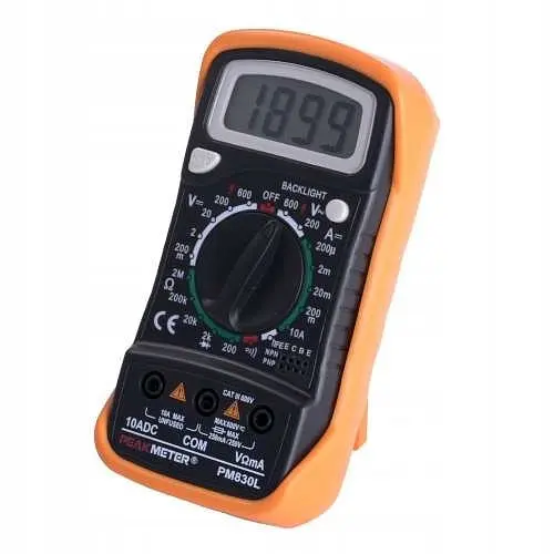 Цифровий мультиметр тестер з підсвіткою екрана PeakMeter PM830L - фото 6