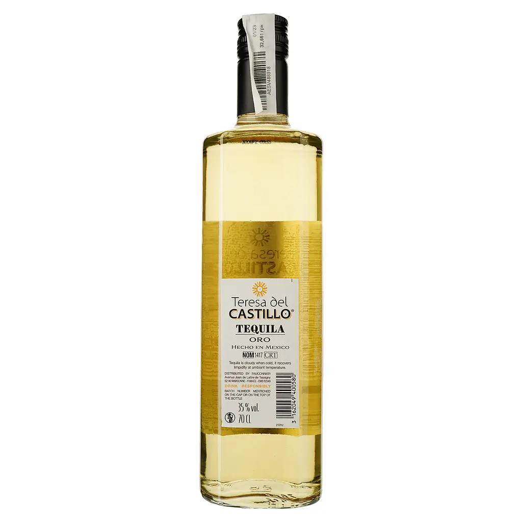 Текіла Teresa del Castillo Oro, 35%, 0,7 л - фото 2