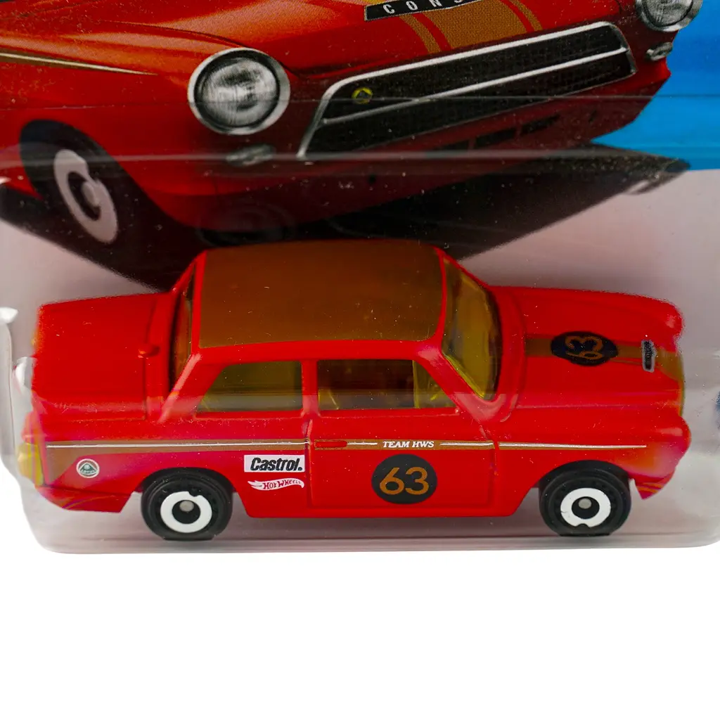 Базовая машинка Hot Wheels HW Euro Lotus Cortina красная (5785) JJJ34-N521 - фото 2