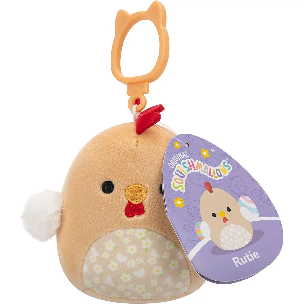 Мягкая игрушка на клипсе Squishmallows Петух Рути 9 см (SQCP00465) - фото 2