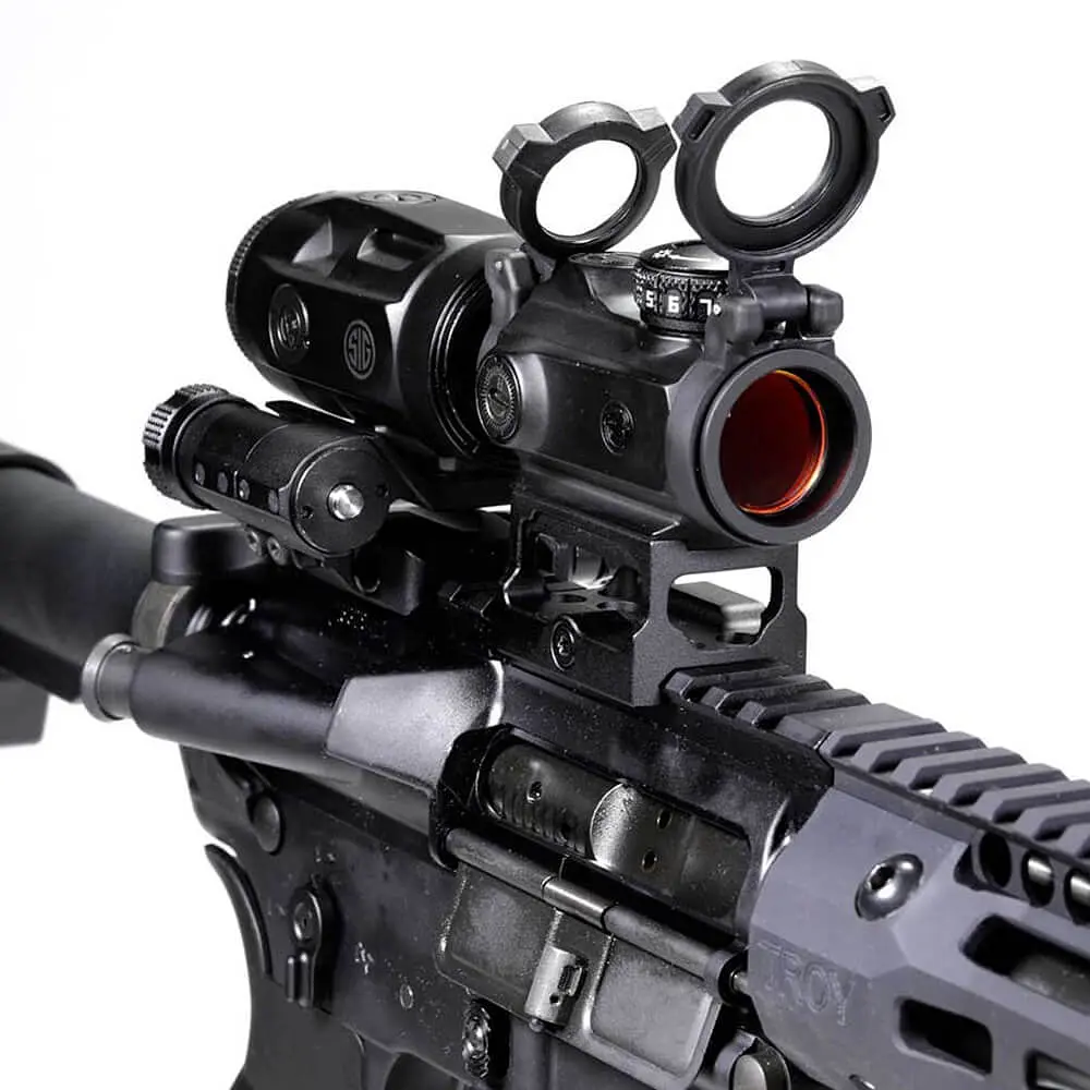 Коліматорний приціл Sig Sauer Romeo-MSR 2MOA red dot зі збільшувачем Juliet3-Micro 1-3X (SORJ72001) - фото 7