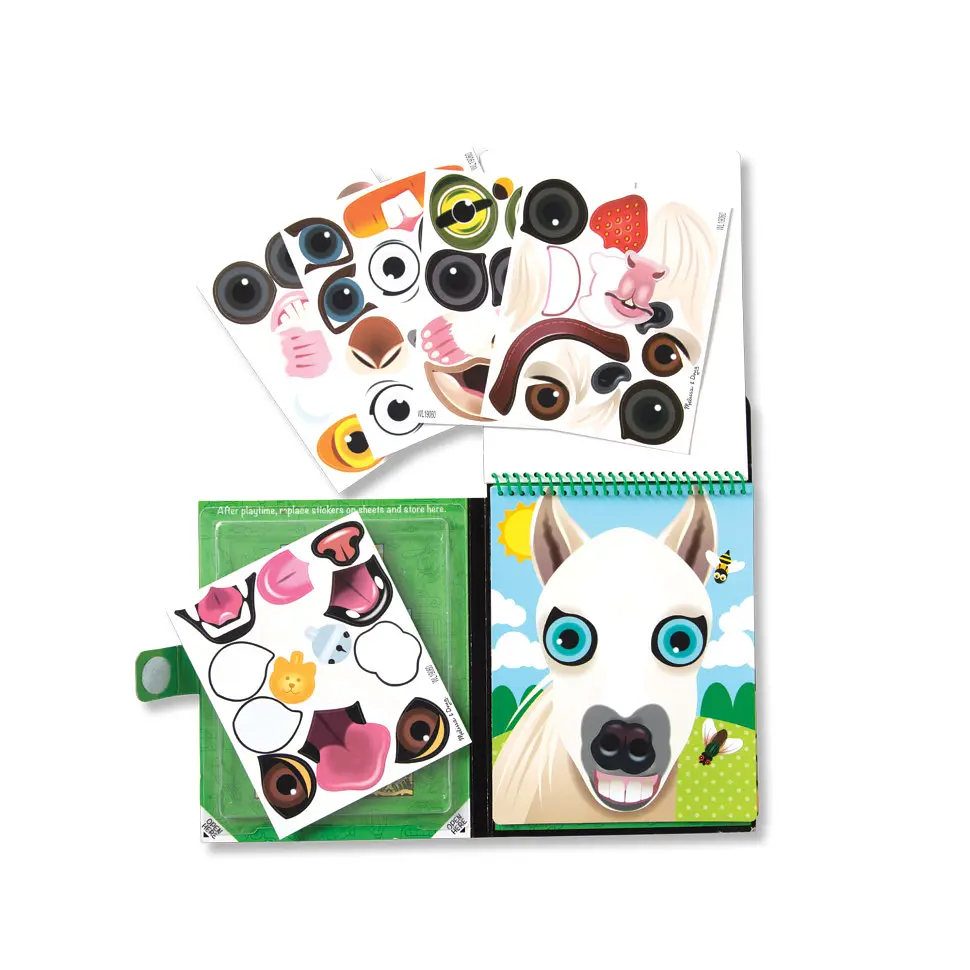 Блокнот з багаторазовими наліпками "Домашні тварини" MelissaandDoug MD30512, 10 картинок - фото 4