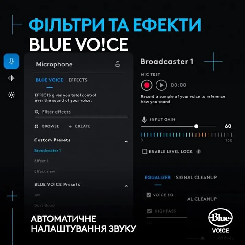 Мiкрофон Logitech Yeti GX Dynamic RGB Gaming Mic with Lightsync Black (988-000569) - фото 4