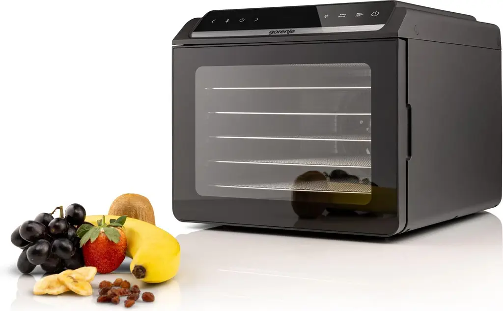 Сушилка для продуктов Gorenje 580 Вт поддонов 6 x 1,5 см дисплей пластик+металл черный - фото 4