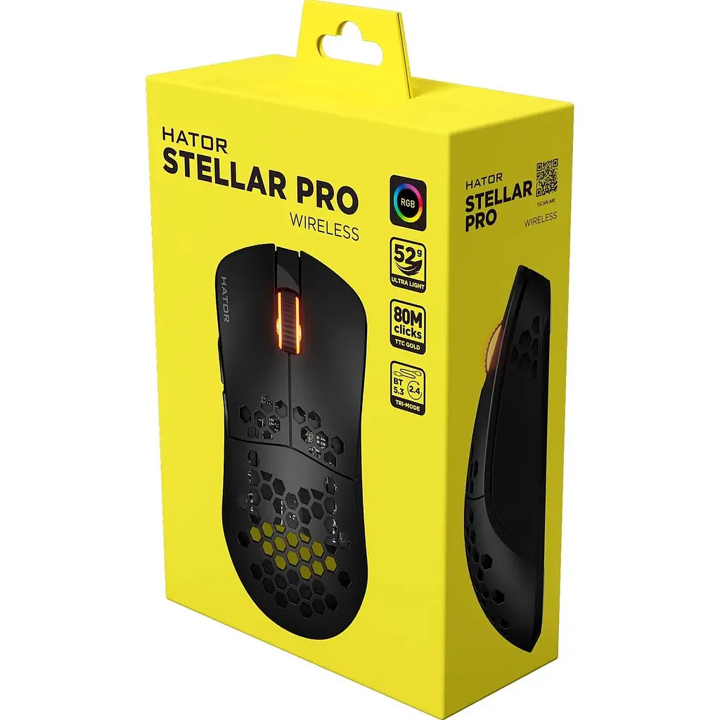 Миша Hator Stellar Pro Wireless Black [HTM-550] [98971] - фото 6