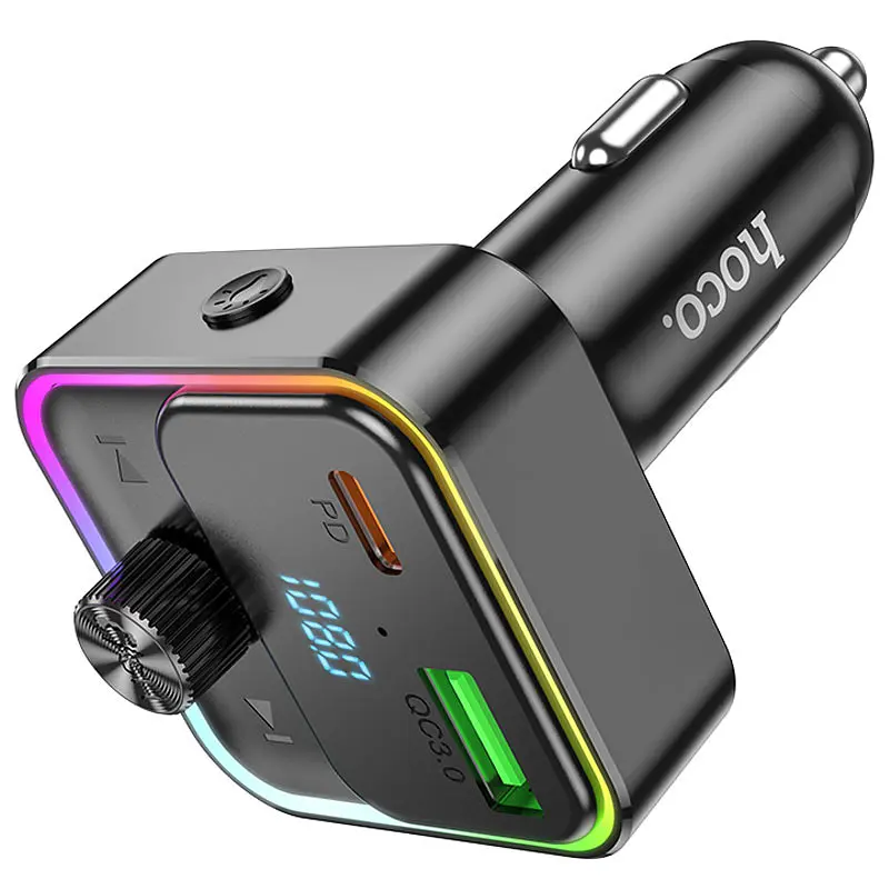 АЗУ FM модулятор Hoco E81 Fantasy 30W (1USB-A/1C) - фото 4
