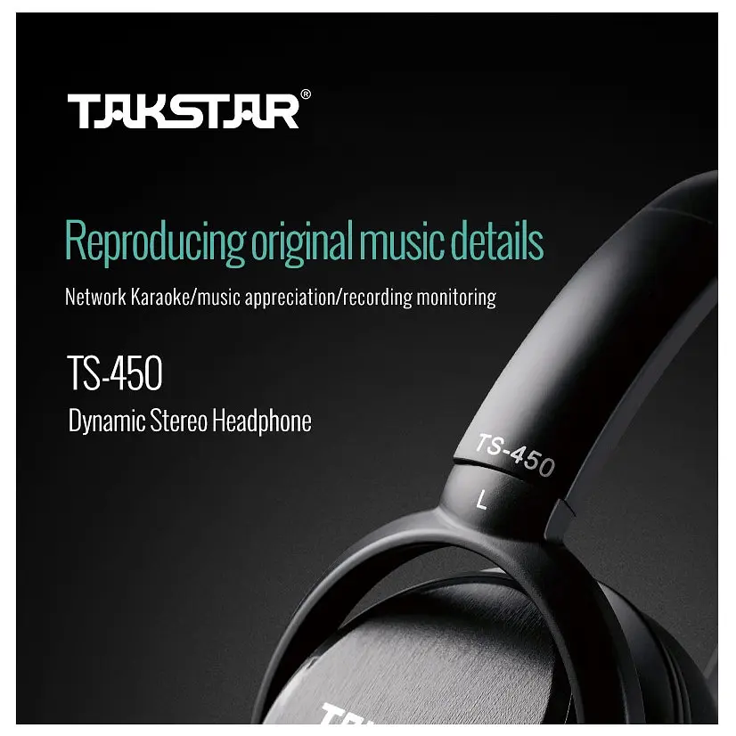 Динамічні стереонавушники Takstar TS450 - фото 5