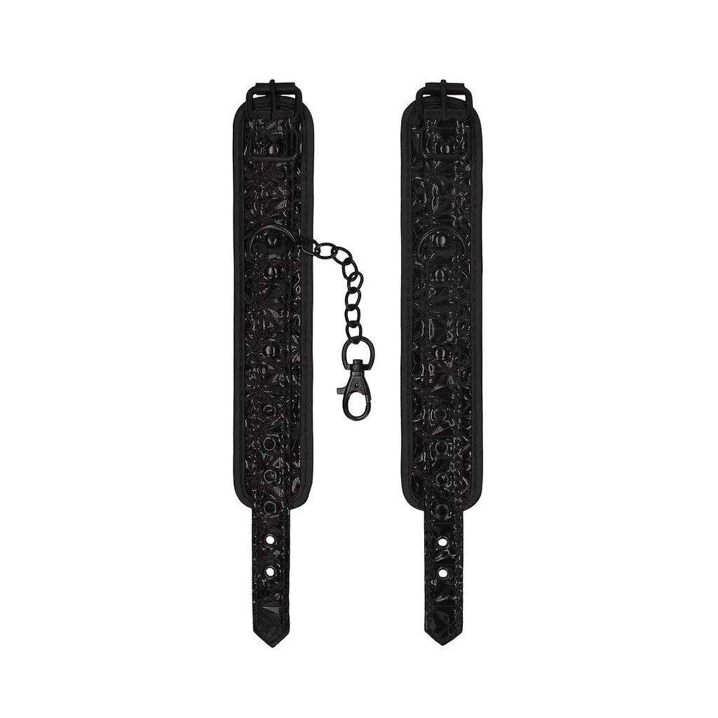 Наручники Ouch! Luxury Hand Cuffs (чорний) - фото 4