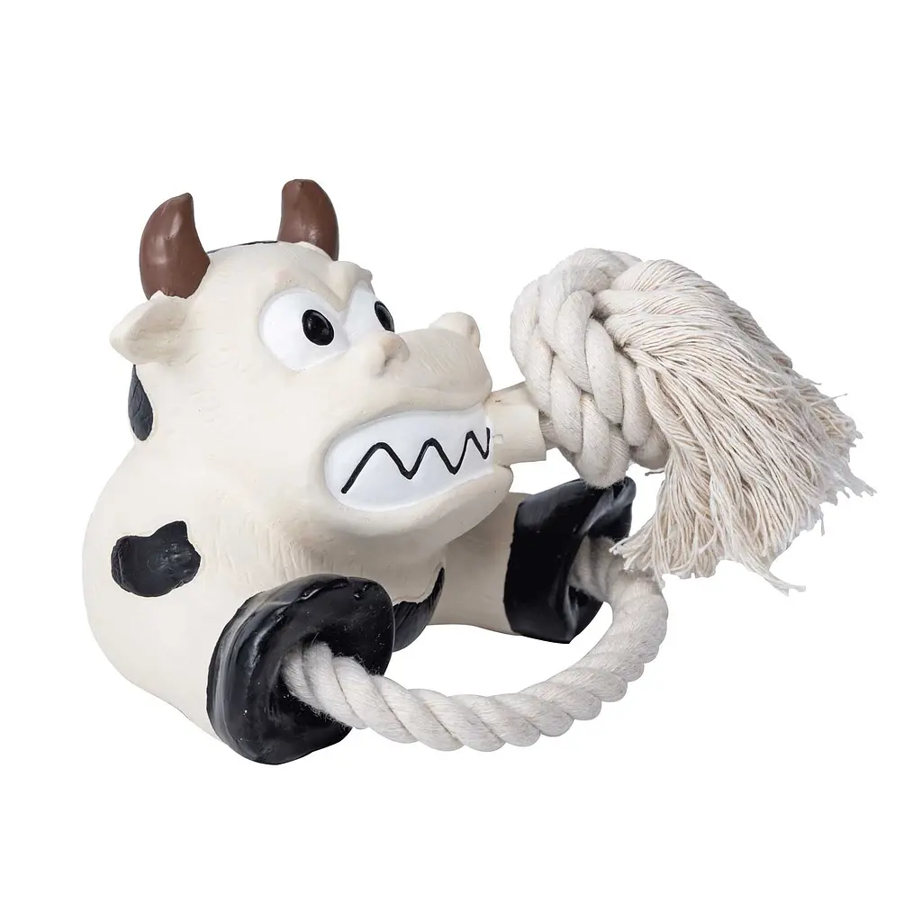 Іграшка для собак Quapas! Dog Toy Fun Cow with rope - фото 3