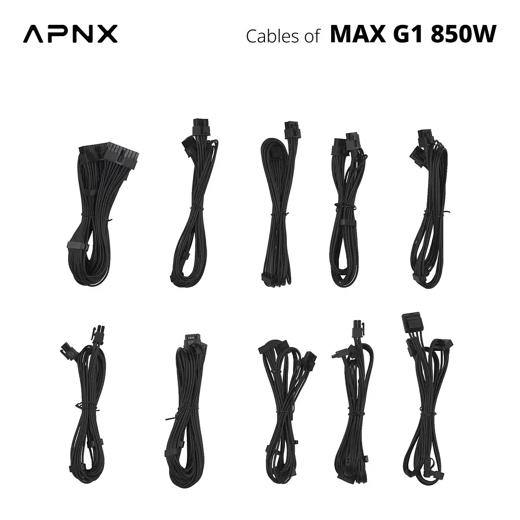 Блок питания APNX MAX G1 850W ATX 3.1 80+ Gold (APPG-MX85FEC.X1) - фото 8