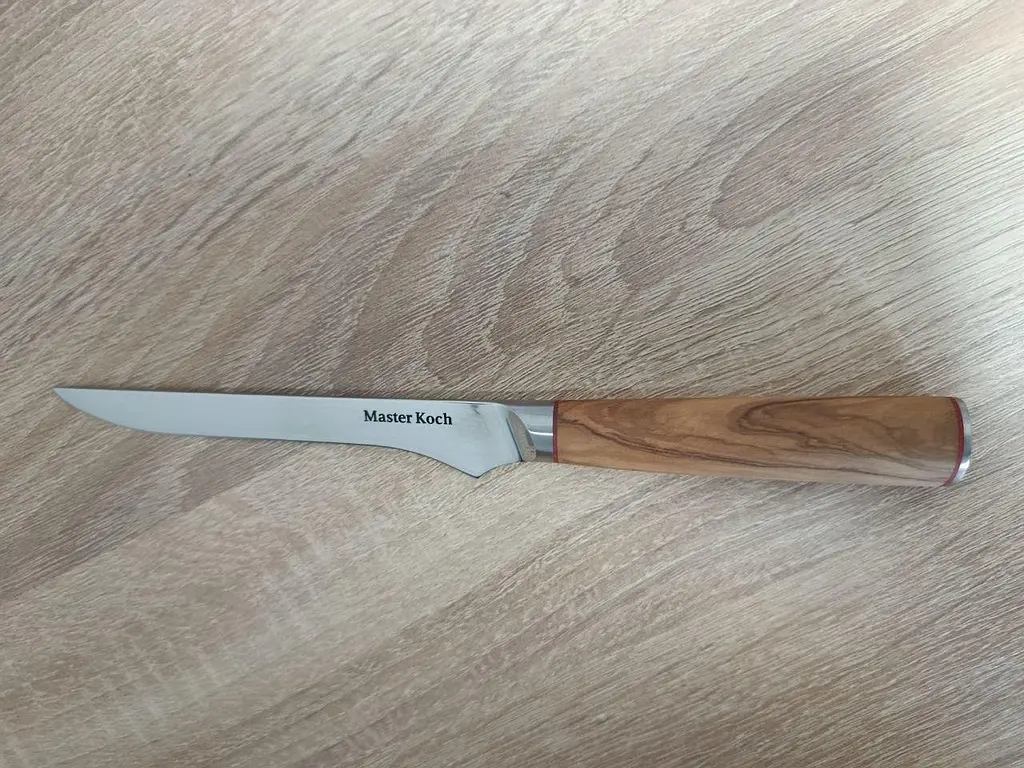 Ніж обвалочний Damascus DK-OK 4006 olivewood handle 67 шарів - фото 4