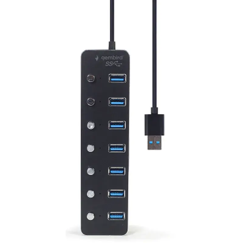 Концентратор Gembird USB 3.0 7 ports (UHB-U3P7P-01) - фото 4