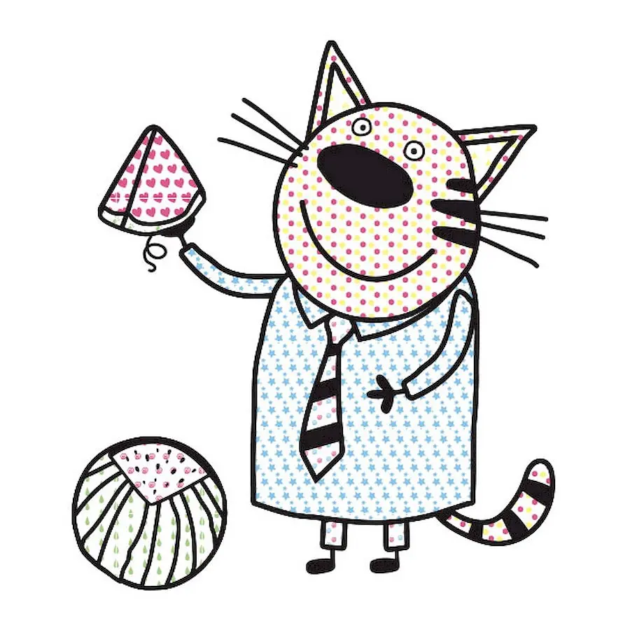 Водяна розмальовка Три Коти. Пляж 1370007 Кольоровий Буль - фото 2