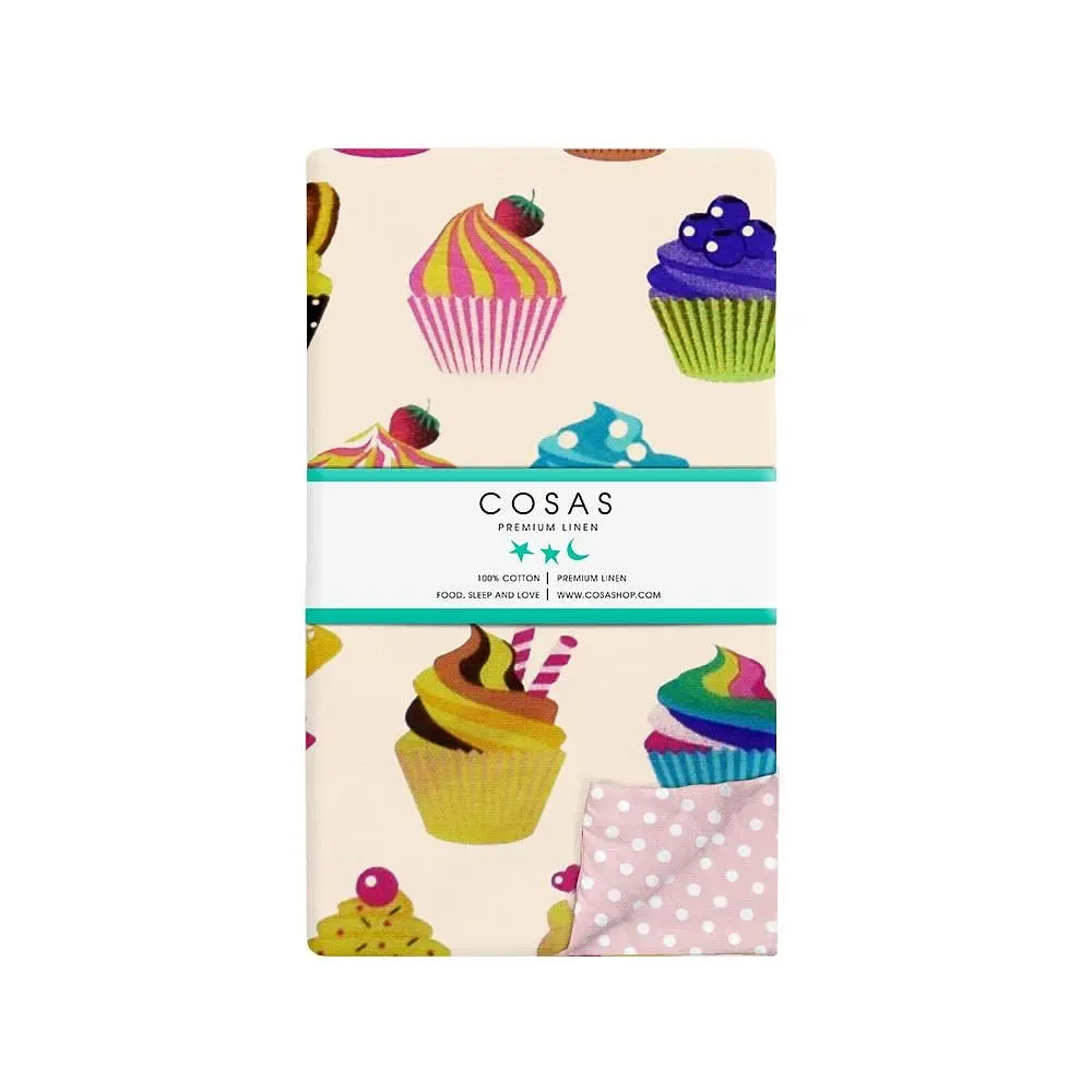 Підліткова постільна білизна з простирадлом на резинці CAKES COSAS (4822052036662) - фото 4