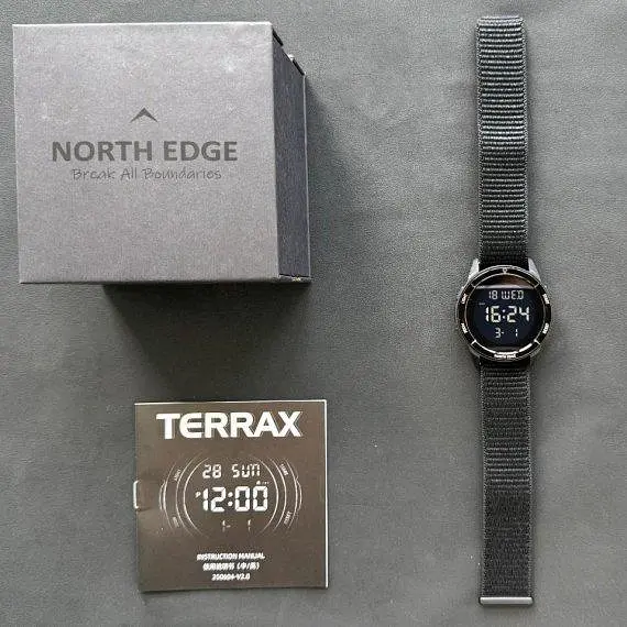 Годинник чоловічий водостійкий тактичний North Edge Terrax Green (2 ремешка) - фото 9