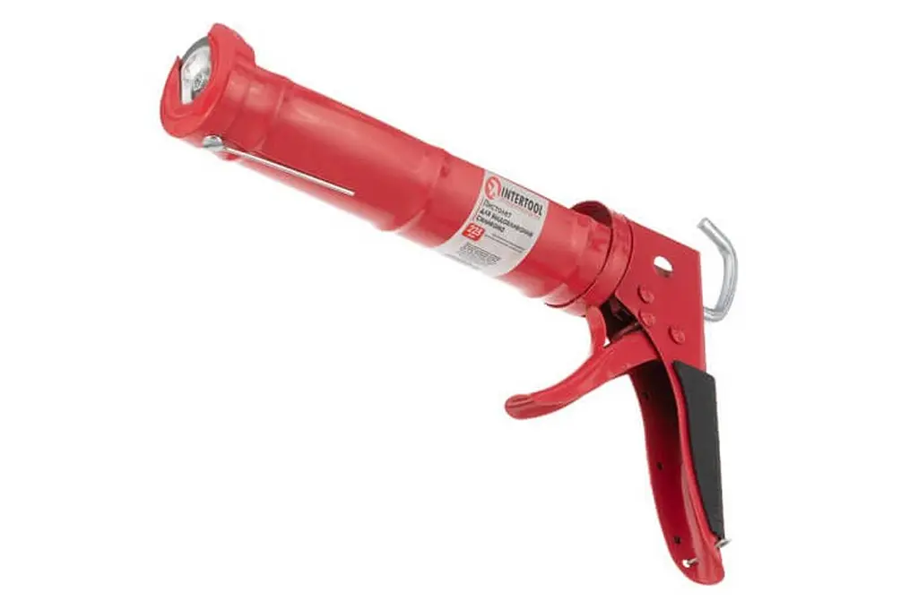 Пистолет монтажный для силикона Intertool усиленный 225 мм HT-0023 - фото 5