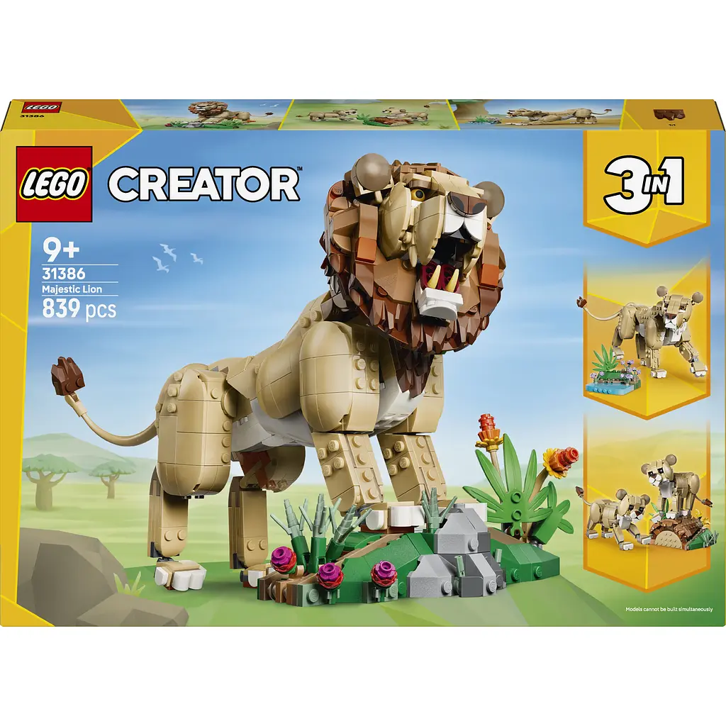 Конструктор LEGO Creator Дикі тварини: Величний лев (31386) - фото 2
