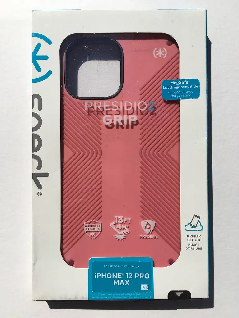 Чохол протиударний з антимікробним покриттям Speck Presidio Grip для Apple iPhone 12 Pro Max (6.7") Rose - фото 2