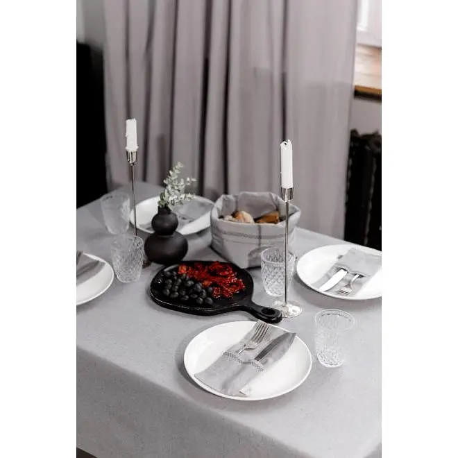 Скатертина Прованс RINO 120х134 см сіра (37140) - фото 3